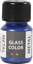 Glas- & Porseleinverf Glass Color 30 ml Metallic Blauw