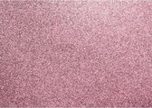 Glitterkarton Oud roze - 50x70cm pak a 10 vel