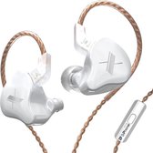 DrPhone KZ10 In-Ear Magnetische Oordoppen – 3.5 mm -  Microfoon – HiFi Audio Geluid - Ergonomische In-Ear Earbuds - Wit
