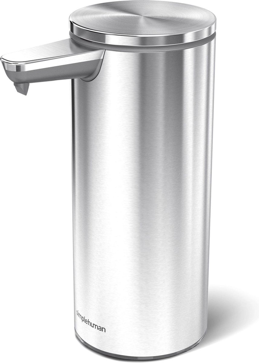 Simplehuman ST1077 Navulbare roestvrijstalen vloeibare zeepdispenser met caddy 414 ml