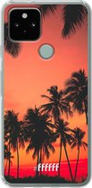 6F hoesje - geschikt voor Google Pixel 5 -  Transparant TPU Case - Coconut Nightfall #ffffff