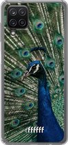 6F hoesje - geschikt voor Samsung Galaxy A12 - Transparant TPU Case - Peacock #ffffff