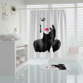 Zethome Pretty - Douchegordijn - 180x200 cm - Digitaal Printen - Badkamer Gordijn - Shower Curtain - Waterdicht - Sneldrogend en Anti Schimmel -Wasbaar en Duurzaam