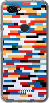 6F hoesje - geschikt voor Google Pixel 3a -  Transparant TPU Case - Mesmerising Mosaic #ffffff