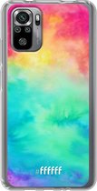 6F hoesje - geschikt voor Xiaomi Redmi Note 10S -  Transparant TPU Case - Rainbow Tie Dye #ffffff