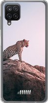 6F hoesje - geschikt voor Samsung Galaxy A12 - Transparant TPU Case - Leopard #ffffff