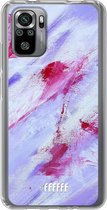 6F hoesje - geschikt voor Xiaomi Redmi Note 10S -  Transparant TPU Case - Abstract Pinks #ffffff