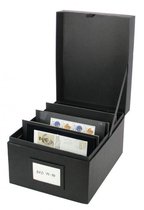 Boîte de rangement souvenirs SAFE Black Edition - 180 x 250 x 135 mm - format A6
