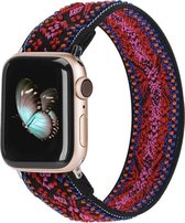 Nylon band - bohemian rood - Geschikt voor Apple Watch