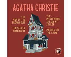 Omslag van Alison Larkin Presents: The Man in the Brown Suit, The Mysterious Affair at Styles, The Secret Adversary, and The Murder on the Links