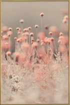 JUNIQE - Poster met kunststof lijst Pink Angel -30x45 /Bruin & Oranje