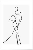 JUNIQE - Poster Portofino -30x45 /Wit & Zwart