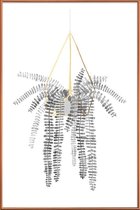JUNIQE - Poster met kunststof lijst Urban Jungle 1 -20x30 /Grijs & Wit