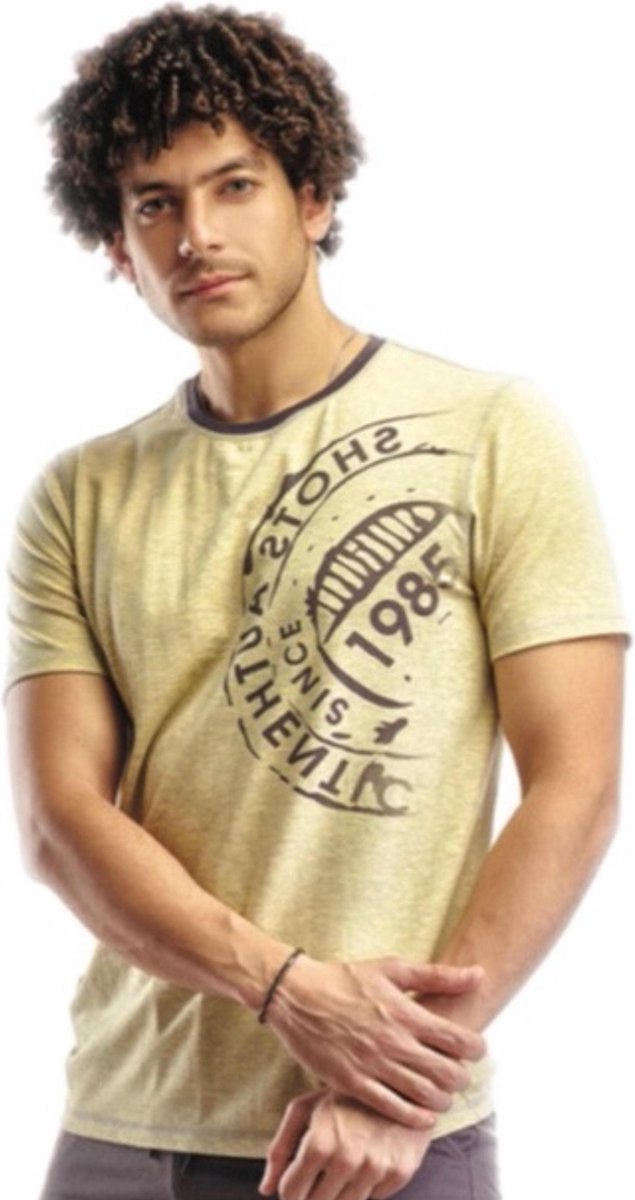 Embrator mannen T-shirt Shots Authentic grijs maat L