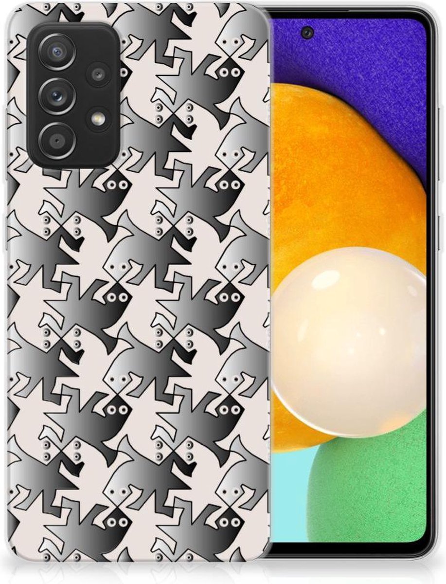 Samsung Galaxy A52 (5G/4G) TPU Hoesje Salamander Grey