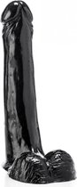 XXLTOYS - Pierce - XXL Dildo - Inbrenglengte 32 X 8 cm - Black - Uniek Design Realistische Dildo – Stevige Dildo – voor Diehards only - Made in Europe