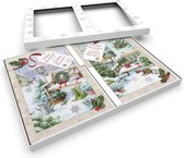MGPcards - 10 Luxe Kerstkaarten - 100% plastic vrije verpakking - Onbedrukte binnenzijde - Folie - doos: 20 x 27 x 2,2 cm