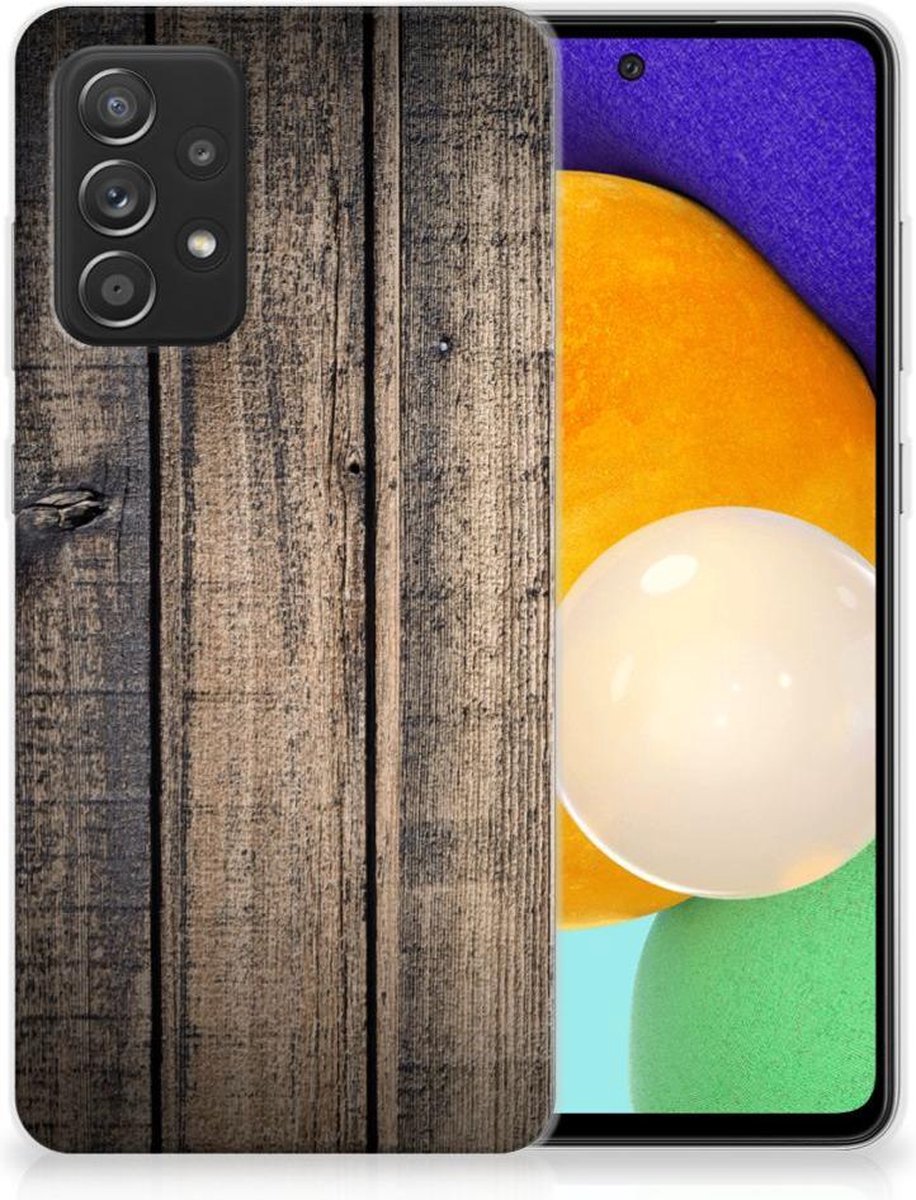 Samsung Galaxy A52 (5G/4G) Bumper Hoesje Steigerhout