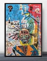 Jean Michel Basquiat Poster 5 - 40x50cm Canvas - Multi-color