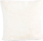 Decostar Kussen Jozias 45 x 15 cm fleece wit