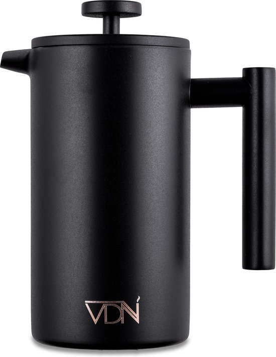 French press Cafetiere - 0.8 L - Verse koffiemaker - Dubbele wand isolatie -...