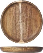 Hout Ontbijtbord Rond - Ø 15x2cm - Olie Coating