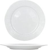 Linea Wit Dinerbord - Plat - Ø 25,5cm