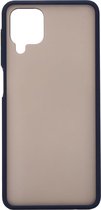 Shop4 - Samsung Galaxy A12 Hoesje - Bumper Back Case Blauw