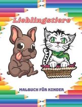 Lieblingstiere - Malbuch fur Kinder: Dieses Entzuckende Malbuch Ist Mit Einer Vielzahl Von Tieren Zum Ausmalen Gefullt