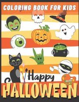 Happy Halloween Coloring Book For Kids