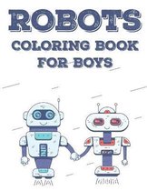 Robots Coloring Book For Boys