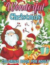 Wonderful Christmas Coloring Book For Adult