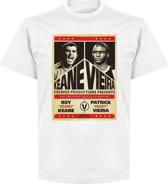 Keane vs. Viera Battle T-shirt - Wit - 5XL