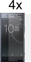 Sony Xperia XZ Premium Screenprotector - Beschermglas Sony Xperia XZ Premium Screen Protector Glas - 4 stuks