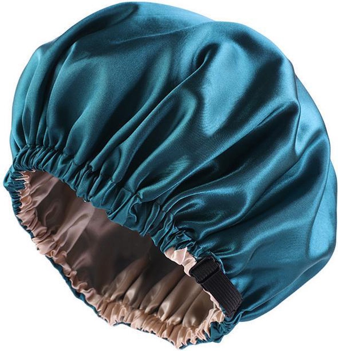 Rojafit Satijnen Slaapmuts - Bonnet Satijn - Slaapmuts - Afro Nachtmuts - Unisex - XXL - met verstelbare hoofdband - Turqoise