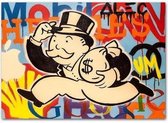 Alec Monopoly Poster 5 - 40x50cm Canvas - Multi-color