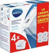 Brita Waterfilterbundel Marella Cool white + 4 MAXTRA+ filterpatronen