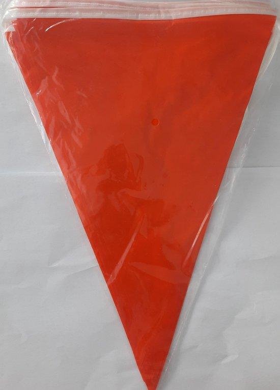 Oranje Vlaggenlijn 10 meter (20 vlaggetjes) - Koningsdag - Voetbal EK/WK