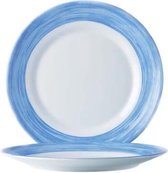 Brush Broodbord - Blauw - Ø 15,5cm