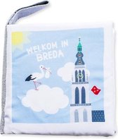 Zacht babyboekje Breda - fairly made - in mooie geschenkverpakking - duurzaam en origineel kraamcadeau
