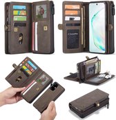 Caseme Samsung Galaxy S20 Plus Luxe Multi Portemonnee Hoesje - Coffee
