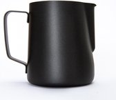 Maatbeker | Koffiemelk beker | Roestvrij staal | 600 ml | Zwart | Able & Borret