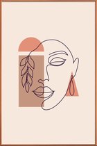 JUNIQE - Poster met kunststof lijst Autumn -20x30 /Ivoor