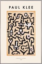 JUNIQE - Poster in kunststof lijst Klee - Comedians' Handbill -20x30