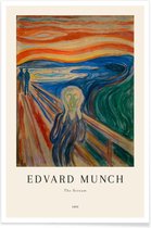 JUNIQE - Poster Munch - The Scream -40x60 /Kleurrijk