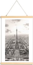 JUNIQE - Posterhanger Tour Eiffel -30x45 /Grijs & Ivoor