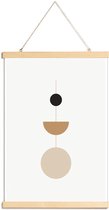 JUNIQE - Posterhanger Pendulum -30x45 /Bruin & Ivoor