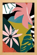 JUNIQE - Poster in houten lijst Nectar -20x30 /Kleurrijk