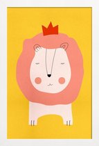 JUNIQE - Poster in houten lijst Lion King -60x90 /Kleurrijk