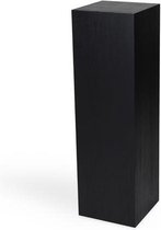 Eiken fineer sokkel zwart, 40 x 40 x 100 cm (lxbxh)